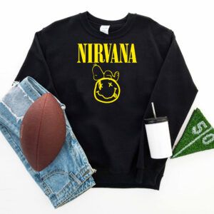 Nirvana Sweatshirt with Iconic Smiley Face – Classic Yellow Snoopy Design