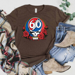 Grateful Dead 60th Anniversary T-Shirt – Iconic Skull & Roses Design