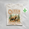 Queen of the Tetons Grizzly 399 Shirt with bear and cubs in wilderness, 1996-2024 tribute