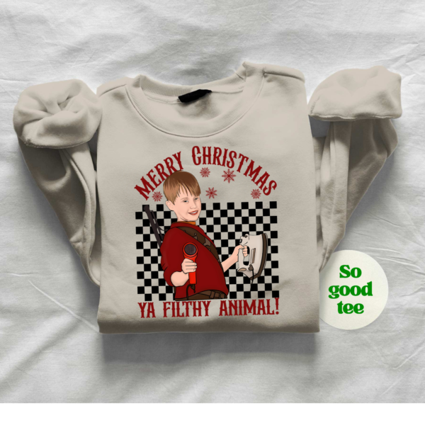 Merry Christmas 2024 Home Alone Shirt with retro movie-inspired design