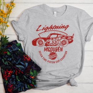 even-Time Piston Cup Champion Lightning McQueen Shirt in Comfort Colors