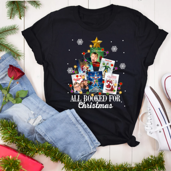 Christmas 90s Movies Shirt with iconic holiday movie graphics