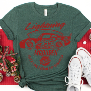 even-Time Piston Cup Champion Lightning McQueen Shirt in Comfort Colors