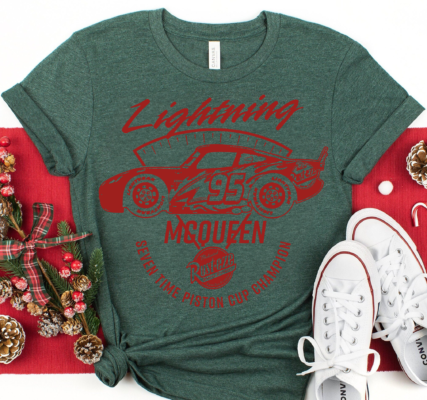 even-Time Piston Cup Champion Lightning McQueen Shirt in Comfort Colors