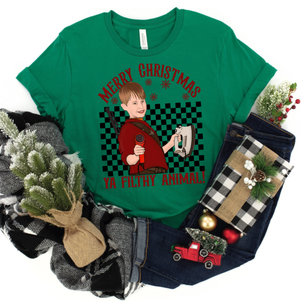 Merry Christmas 2024 Home Alone Shirt with retro movie-inspired design