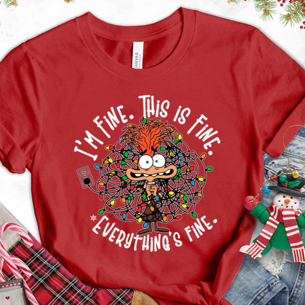 Christmas Cartoon Emotions Friends Shirt showcasing funny holiday emotions