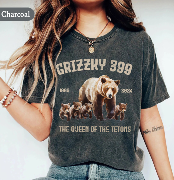 Grizzly 399 Sweatshirt with 'Forever Queen of the Tetons' tribute design