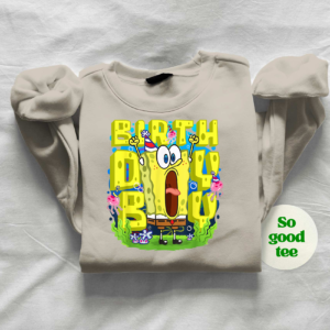 Fun SpongeBob birthday shirt for kids and cartoon fans