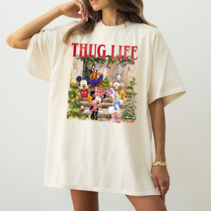 Fun Thug Life Christmas Friends Shirt as a Christmas gift idea for women