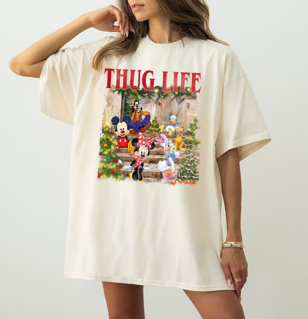 Fun Thug Life Christmas Friends Shirt as a Christmas gift idea for women