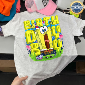 SpongeBob Birthday Boy Shirt with festive cartoon design