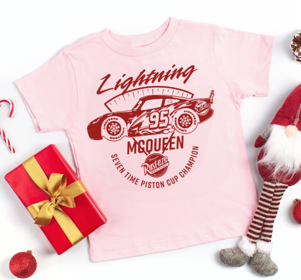 even-Time Piston Cup Champion Lightning McQueen Shirt in Comfort Colors