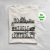 No Shelf Control crochet T-shirt front view for crochet lovers