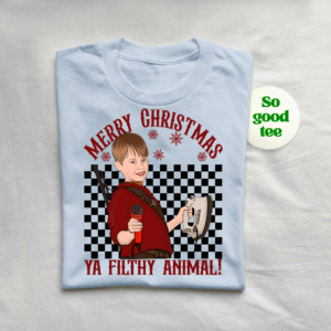 Merry Christmas 2024 Home Alone Shirt with retro movie-inspired design