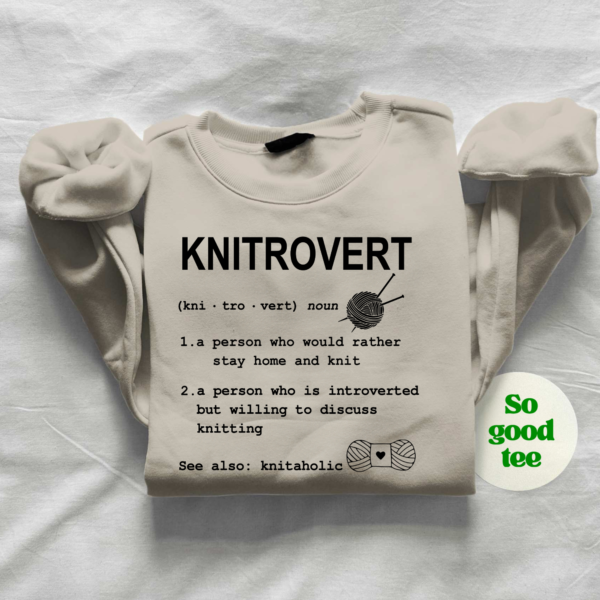 Knitrovert T-Shirt - The Perfect Gift for Knitting Enthusiasts - Image 5