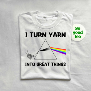 Artistic Crochet-Themed Yarn Spectrum T-Shirt