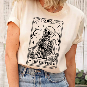 Handmade Knitting Tarot Design T-Shirt