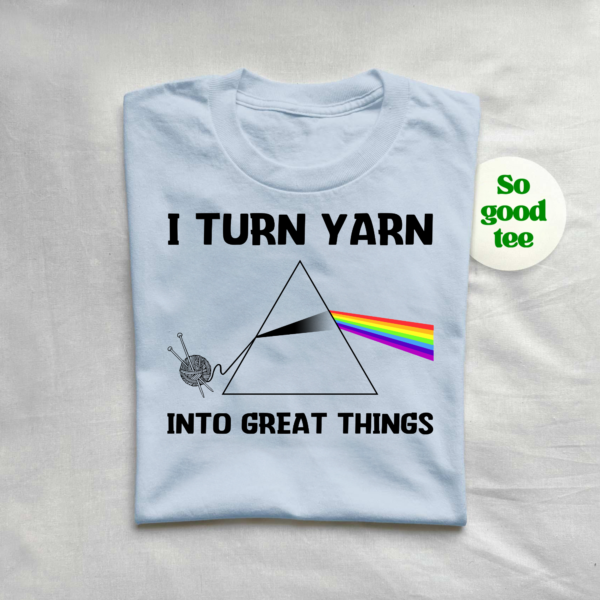 Yarn Spectrum Crochet T-Shirt with Colorful Design